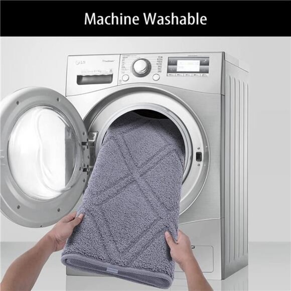 Indoor Doormat Front Door Mat Non Slip Rubber Backing Super Absorbent, 20"x 32" - Picture 6 of 7